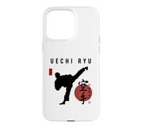Carcasa para iPhone 15 Pro MAX Instructor de Karate Uechi Ryu. Fuente de caligrafía Kanji Japonesa