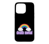 Carcasa para iPhone 15 Pro MAX Ironic Death Metal Rainbow Diciendo Sarcástico