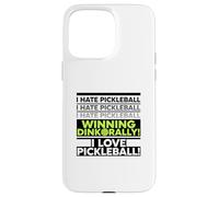 Carcasa para iPhone 15 Pro MAX Irónico Jugador de Pickleball Aficionado a Beber un Tiro