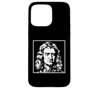 Carcasa para iPhone 15 Pro MAX Isaac Newton Física Ciencia Retrato Vintage Gráfico