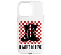 Carcasa para iPhone 15 Pro MAX It Must Be Love 2 Tone Ska Music Checkerboard