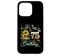 Carcasa para iPhone 15 Pro MAX It’s My 75th Birthday Pink 75 Years Old Birthday Queen Party
