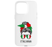 Carcasa para iPhone 15 Pro MAX Italian Italiana Girl Italian Heritage Italy Flag
