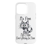 Carcasa para iPhone 15 Pro MAX It's Fine Im Fine Everything Fine Funny German Shepherd Dog0