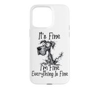 Carcasa para iPhone 15 Pro MAX It's Fine I'm Fine Everything is Fine Funny Great Danés Dog