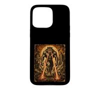 Carcasa para iPhone 15 Pro MAX Jacked Alpha Wolf Ojos Láser Caminar Vintage Kaiju