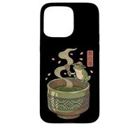 Carcasa para iPhone 15 Pro MAX Japanese Frog Matcha Tea Time Té Verde Ukiyo-e Cottagecore