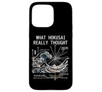 Carcasa para iPhone 15 Pro MAX Japón Gran Ola Física Hokusai Agua Movimiento Matemáticas Ciencia