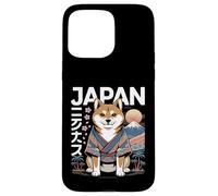 Carcasa para iPhone 15 Pro MAX Japón Shiba Inu Kimono Tokio Kawaii Perro