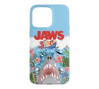 Carcasa para iPhone 15 Pro Max Jaws 50th Anniversary Poster Tropical Escape Front & Back