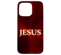 Carcasa para iPhone 15 Pro MAX Jesus: Christian Faith Glowing Name of Christ Resurrection