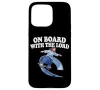 Carcasa para iPhone 15 Pro MAX Jesús Skateboarding Half Pipe On Board con El Señor Skater