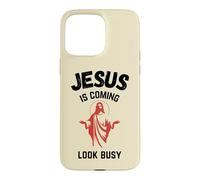 Carcasa para iPhone 15 Pro MAX Jesús Viene Mira Ocupado