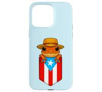 Carcasa para iPhone 15 Pro MAX Jibaro Coqui Frog Puerto Rico Bandera Boricua Pocket Borinquen