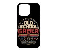 Carcasa para iPhone 15 Pro MAX Joystick Arcade Old School Gamer de 8 bits para Siempre