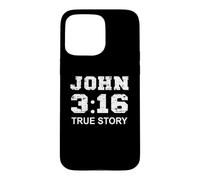 Carcasa para iPhone 15 Pro MAX Juan 3 16 Historia Verdadera, Fe, Verso de la Biblia Mujeres cristianas