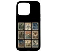 Carcasa para iPhone 15 Pro MAX Juego de Sellos Cryptid Bigfoot Yeti Mothman Legendary Creatures