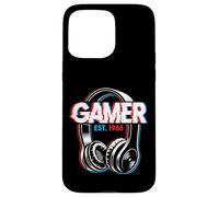Carcasa para iPhone 15 Pro MAX Jugador Estimado 1986 40 Cumpleaños Video Gaming Hombre Mujer