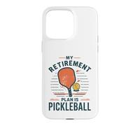 Carcasa para iPhone 15 Pro MAX Jugador Senior del Plan de jubilación de Pickleball Divertido