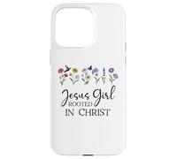 Carcasa para iPhone 15 Pro MAX Just a Girl Who Loves Jesus Girls Christian Rooted in Christ