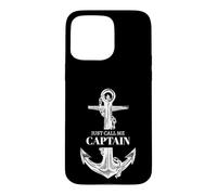 Carcasa para iPhone 15 Pro MAX Just Call Me Captain Funny Boat Owner Dad Men Father Day