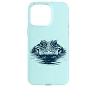 Carcasa para iPhone 15 Pro MAX Just Chillin ’Gator - Minimal Alligator Eyes Afloat