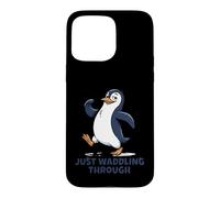 Carcasa para iPhone 15 Pro MAX Just Waddling Through Cute Penguin Cartoon