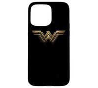 Carcasa para iPhone 15 Pro MAX Justice League Movie Wonder Woman Logo: Black Background