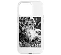 Carcasa para iPhone 15 Pro MAX Justice League Shazam! Say My Name Greyscale
