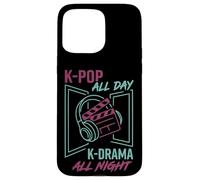 Carcasa para iPhone 15 Pro MAX K-Pop All Day K-Drama All Night Divertido diseño Coreano