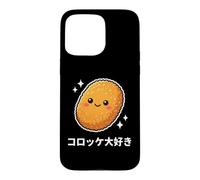 Carcasa para iPhone 15 Pro MAX Kawaii Japonés Korokke Lover Crujiente Croqueta Comida Arte
