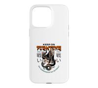 Carcasa para iPhone 15 Pro MAX Keep On Fighting (Declaración de Luchador) (gráfico de águila)