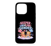 Carcasa para iPhone 15 Pro MAX Keeper of The Gender Reveal - Globos de Oso bebé Rosa o Azul
