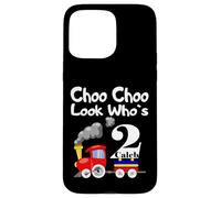 Carcasa para iPhone 15 Pro MAX Kids 2nd Birthday Caleb Choo Choo Train 2 Year Old