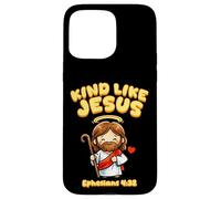 Carcasa para iPhone 15 Pro MAX Kind Like Jesus Efesians Versículo de la Biblia Cute Kid Christianity