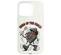 Carcasa para iPhone 15 Pro MAX King of The Coals Retro Cartoon BBQ Kettle Grill Grill