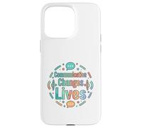 Carcasa para iPhone 15 Pro MAX La comunicación Cambia Vidas diseño de Conciencia