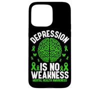 Carcasa para iPhone 15 Pro MAX La depresión no es una Debilidad Conciencia sobre la Salud Mental