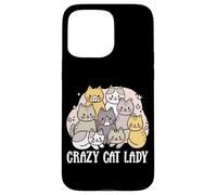 Carcasa para iPhone 15 Pro MAX La señora Loca de los Gatos