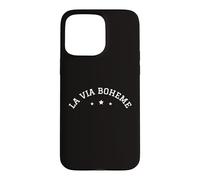 Carcasa para iPhone 15 Pro MAX La Vie Boheme La Vida Bohemia Frase Francesa Artista Teatro