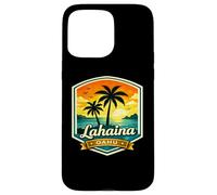Carcasa para iPhone 15 Pro MAX Lahaina Oahu North Shore Hawaii Puesta de Sol Palm Beach
