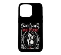 Carcasa para iPhone 15 Pro MAX Las Chicas Buenas Tienen Malas fantasías Vampiro Oscuro Romántico Gótico