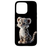 Carcasa para iPhone 15 Pro MAX Leopardo de Las Nieves Panthera Uncia Gran Felino