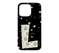 Carcasa para iPhone 15 Pro MAX Letra Celestial L Sol Luna Alfabeto Vintage