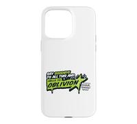 Carcasa para iPhone 15 Pro MAX Letra de Hello To Oblivion Super Heroes Riff Raff Magenta
