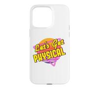 Carcasa para iPhone 15 Pro MAX Let's Get Physical 80s Disfraz Fiesta Retro 80 Entrenamiento