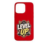 Carcasa para iPhone 15 Pro MAX Level UP | Gimnasio/Sala Fitness Motivación Deportiva