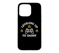 Carcasa para iPhone 15 Pro MAX Leveling Up To Daddy - Promovido To Dad Gamer Mens Funny