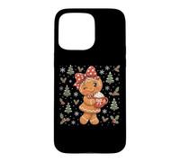 Carcasa para iPhone 15 Pro MAX Linda Navidad de Pan de Jengibre para Mujeres y niños