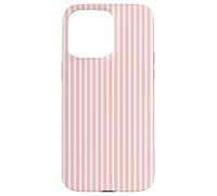 Carcasa para iPhone 15 Pro MAX Lindo Blush Pink Stripes Vertical Líneas Patrón Minimalista